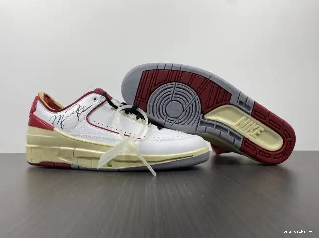 Rep Onekick 2 Retro DJ4375-106 Red White SP Off-White Low Jordan 0407